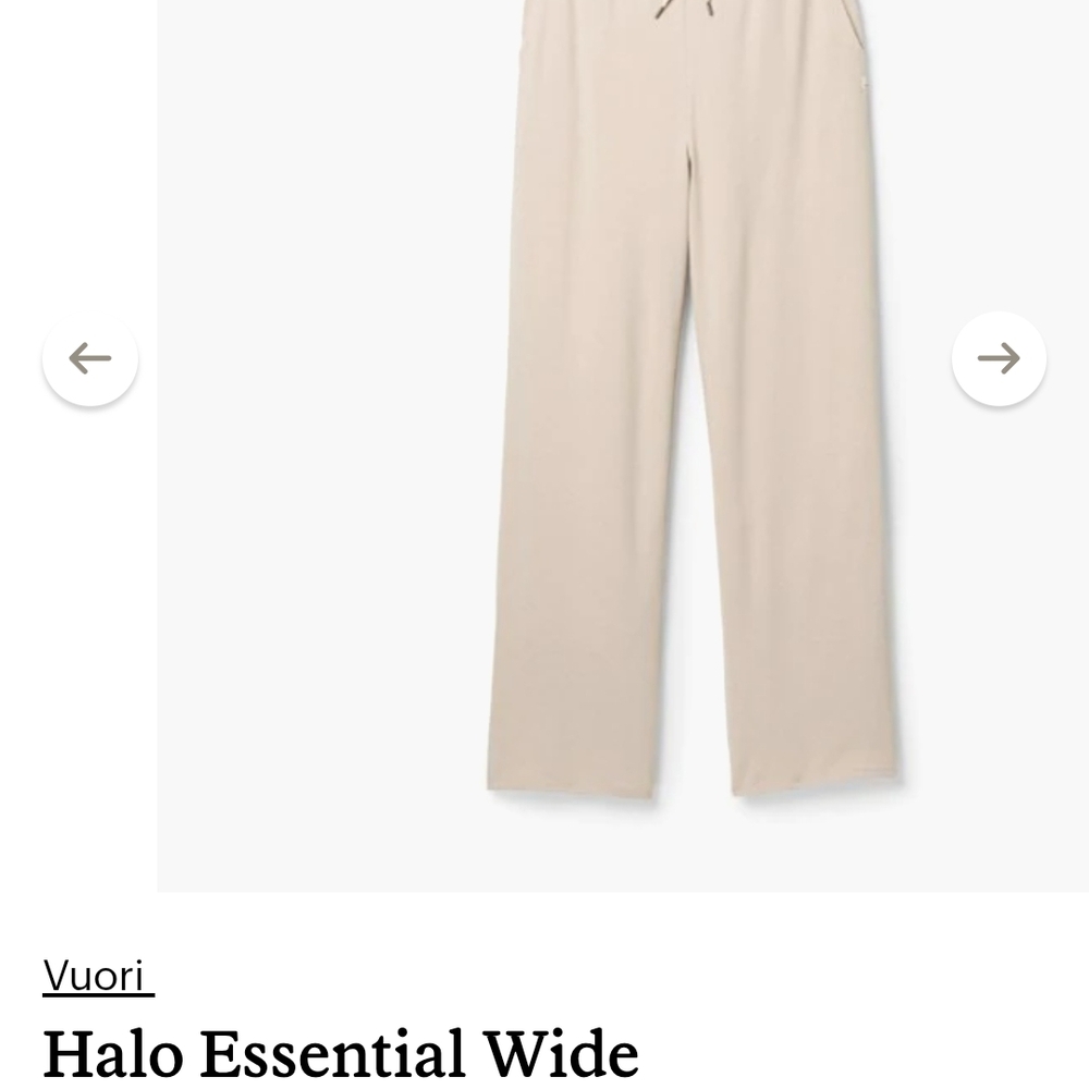 Vuori Men's Halo Wide Pants - Beige